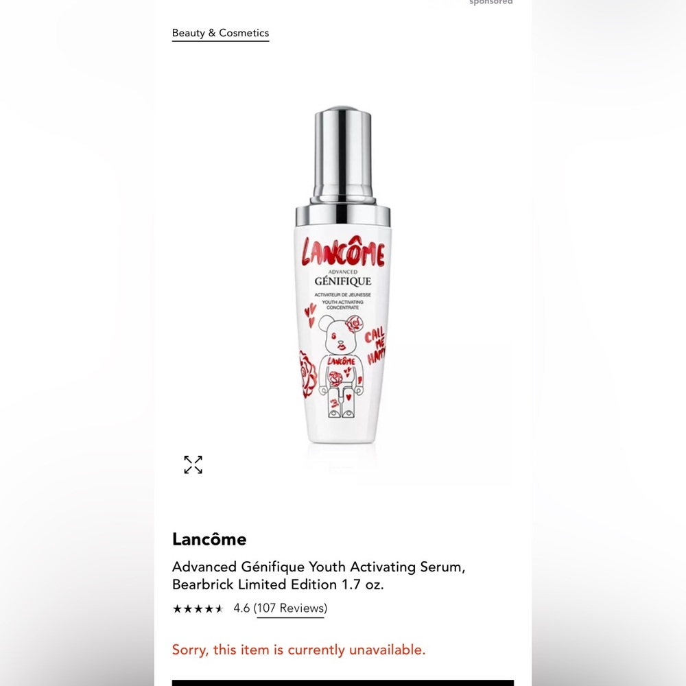 New Limited edition Lancôme Serum